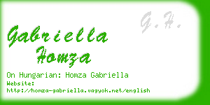 gabriella homza business card